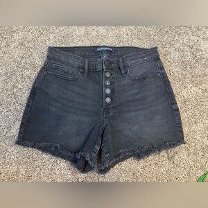 CALVIN KLEIN JEANS HIGH RISE BLACK DENIM SHORTS WOMENS SIZE 26